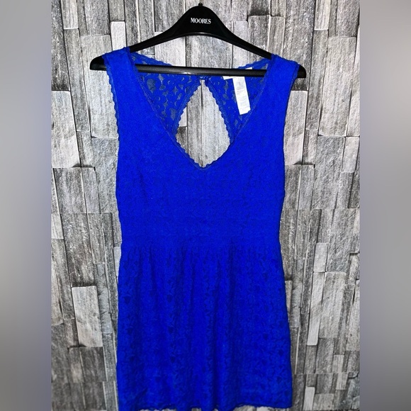Laundry by Design Blue Lace Dress - Picture 2 of 5